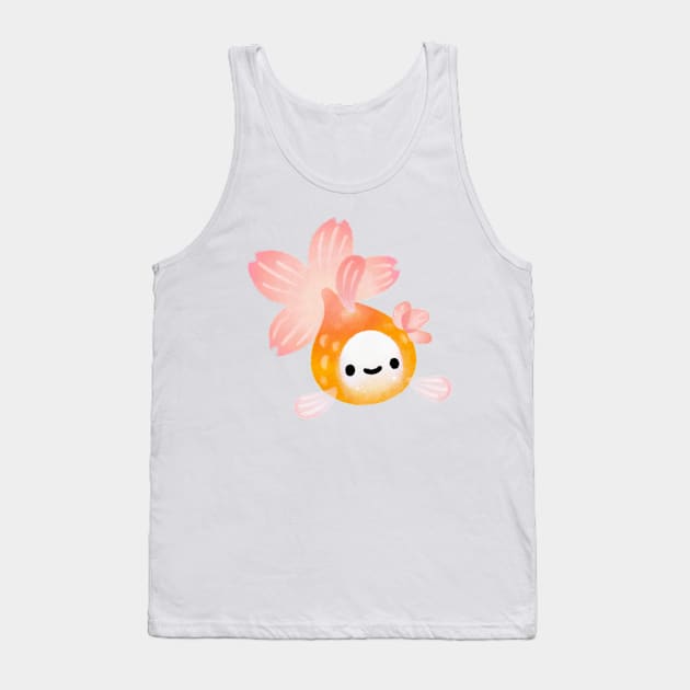 Cherry blossom goldfish 3 Tank Top by pikaole